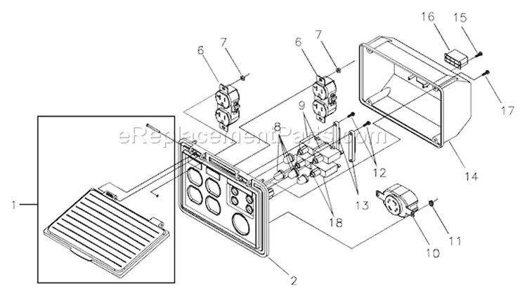Page B Diagram and Parts List for 030216-0  Briggs and Stratton Generator